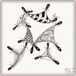 Muster Maco von Chary del Pozo, ein Muster geeignet für Zentangle® and Zentangle® inspired art, präsentiert in der Musterquelle