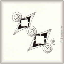 Zentangle-Pattern 'Meydum' by Cindy Angiel, presented by www.musterquelle.de