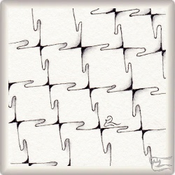 Muster Nowsy von Gabriela Geyer CZT, ein Muster geeignet für Zentangle® and Zentangle® inspired art, präsentiert in der Musterquelle
