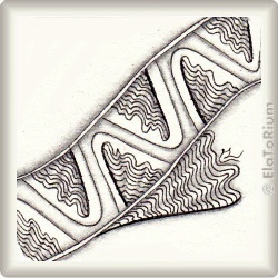 Muster ñuix von Yasmina Leiva CZT, ein Muster geeignet für Zentangle® and Zentangle® inspired art, präsentiert in der Musterquelle