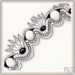 Muster Nymanic von Lisa Brandt, ein Muster geeignet für Zentangle® and Zentangle® inspired art, präsentiert in der Musterquelle