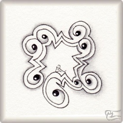 Muster Osera von Valentina Thor CZT, ein Muster geeignet für Zentangle® and Zentangle® inspired art, präsentiert in der Musterquelle