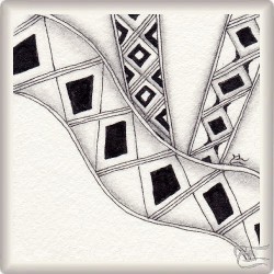 Muster Retep von Daniela Nielsen CZT, ein Muster geeignet für Zentangle® and Zentangle® inspired art, präsentiert in der Musterquelle