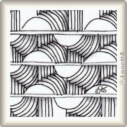 Zentangle-Pattern 'Roscoe' by Vicki Bassett, presented by www.musterquelle.de