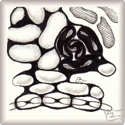Muster Siul von Yasmina Leiva CZT, ein Muster geeignet für Zentangle® and Zentangle® inspired art, präsentiert in der Musterquelle