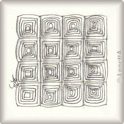 Zentangle-Pattern 'Skwirl' by Annie Taylor CZT, presented by www.musterquelle.de