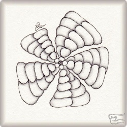 Muster Smilla von Ingrid Scheidt CZT, ein Muster geeignet für Zentangle® and Zentangle® inspired art, präsentiert in der Musterquelle