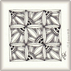 Muster Sunshine Fragment von Anoeska Waardenburg CZT, ein Muster geeignet für Zentangle® and Zentangle® inspired art, präsentiert in der Musterquelle