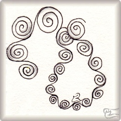 Muster Switching von Tina Raymaekers CZT, ein Muster geeignet für Zentangle® and Zentangle® inspired art, präsentiert in der Musterquelle
