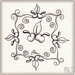 Muster Tafira von María Concepción Pérez Vázquez CZT, ein Muster geeignet für Zentangle® and Zentangle® inspired art, präsentiert in der Musterquelle