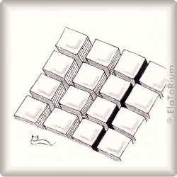 Muster Teklyas von Yasmina Leiva CZT, ein Muster geeignet für Zentangle® and Zentangle® inspired art, präsentiert in der Musterquelle