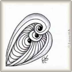 Muster Trio von Hanny Nura CZT, ein Muster geeignet für Zentangle® and Zentangle® inspired art, präsentiert in der Musterquelle