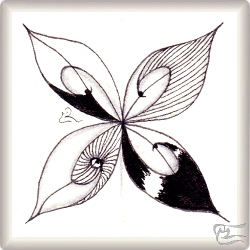 Muster Y.I.Am von Susie Ngamsuwan, ein Muster geeignet für Zentangle® and Zentangle® inspired art, präsentiert in der Musterquelle