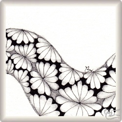 Muster Zajo von Isabell Wallis, ein Muster geeignet für Zentangle® and Zentangle® inspired art, präsentiert in der Musterquelle