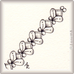 Muster Zhuer von Yu Ru Chen, ein Muster geeignet für Zentangle® and Zentangle® inspired art, präsentiert in der Musterquelle