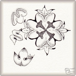 Muster Zira von Iratxe Unzurrunzaga Garate CZT, ein Muster geeignet für Zentangle® and Zentangle® inspired art, präsentiert in der Musterquelle