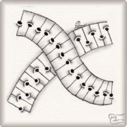 Muster ABYY von Jim King, ein Muster geeignet für Zentangle® and Zentangle® inspired art, präsentiert in der Musterquelle