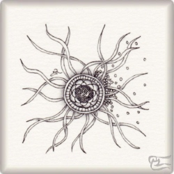 Muster Airways von Alice Hendon CZT, ein Muster geeignet für Zentangle® and Zentangle® inspired art, präsentiert in der Musterquelle