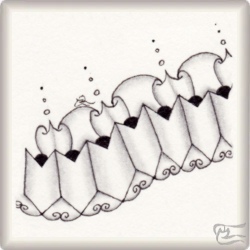 Muster Almaria von Reyes Galindo CZT, ein Muster geeignet für Zentangle® and Zentangle® inspired art, präsentiert in der Musterquelle