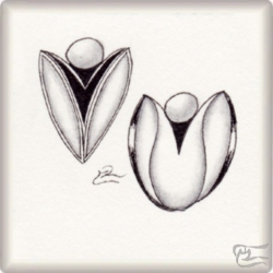 Muster Angeli von Alena Light, ein Muster geeignet für Zentangle® and Zentangle® inspired art, präsentiert in der Musterquelle