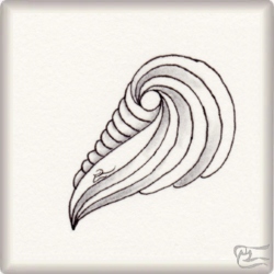 Muster Auragin von Zentangle, ein Muster geeignet für Zentangle® and Zentangle® inspired art, präsentiert in der Musterquelle