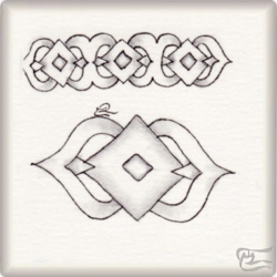 Muster Ayaros von Carmen Menchón CZT, ein Muster geeignet für Zentangle® and Zentangle® inspired art, präsentiert in der Musterquelle