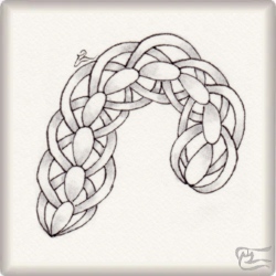 Muster Bella von Carmen Muñiz Real CZT, ein Muster geeignet für Zentangle® and Zentangle® inspired art, präsentiert in der Musterquelle