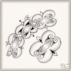 Muster Brezzillon von Anne Ott CZT, ein Muster geeignet für Zentangle® and Zentangle® inspired art, präsentiert in der Musterquelle