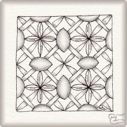 Muster Brissima von Lisa Brandt, ein Muster geeignet für Zentangle® and Zentangle® inspired art, präsentiert in der Musterquelle
