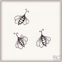 Muster Bugzen von Elisabet Hillerud CZT, ein Muster geeignet für Zentangle® and Zentangle® inspired art, präsentiert in der Musterquelle