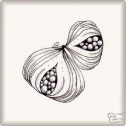 Muster Bulbi von Ana Balart, ein Muster geeignet für Zentangle® and Zentangle® inspired art, präsentiert in der Musterquelle