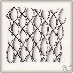Muster Bullisson von Anouck Roussarie CZT, ein Muster geeignet für Zentangle® and Zentangle® inspired art, präsentiert in der Musterquelle