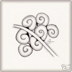Muster Caravasion von Ariane Bauer CZT, ein Muster geeignet für Zentangle® and Zentangle® inspired art, präsentiert in der Musterquelle