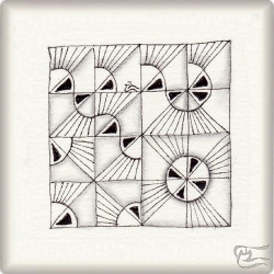Muster Chitiems von Gildo Sobrino CZT, ein Muster geeignet für Zentangle® and Zentangle® inspired art, präsentiert in der Musterquelle