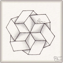 Muster Cochombrós von Tania Ferriol Jover CZT, ein Muster geeignet für Zentangle® and Zentangle® inspired art, präsentiert in der Musterquelle