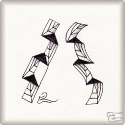Muster Cor-Alt von Cherie Geary, ein Muster geeignet für Zentangle® and Zentangle® inspired art, präsentiert in der Musterquelle