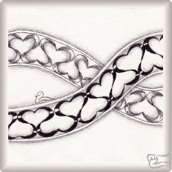 Muster DiEsXi von Marcela Alejandra Rivera CZT, ein Muster geeignet für Zentangle® and Zentangle® inspired art, präsentiert in der Musterquelle