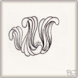 Muster Echosnake von Karin Frank, ein Muster geeignet für Zentangle® and Zentangle® inspired art, präsentiert in der Musterquelle