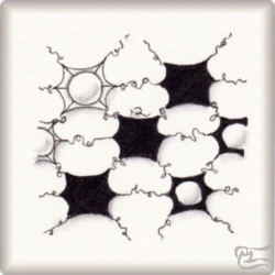 Muster Elec von Kathrin Luckner, ein Muster geeignet für Zentangle® and Zentangle® inspired art, präsentiert in der Musterquelle