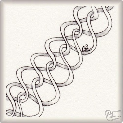 Muster Eli von Carmen Varela Trigo CZT, ein Muster geeignet für Zentangle® and Zentangle® inspired art, präsentiert in der Musterquelle