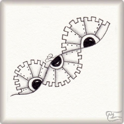 Muster Endrumatge von Tania Ferriol Jover CZT, ein Muster geeignet für Zentangle® and Zentangle® inspired art, präsentiert in der Musterquelle