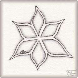 Muster Everitas von Debbie New CZT, ein Muster geeignet für Zentangle® and Zentangle® inspired art, präsentiert in der Musterquelle
