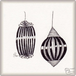Muster Flary von Birgit Heinze CZT, ein Muster geeignet für Zentangle® and Zentangle® inspired art, präsentiert in der Musterquelle