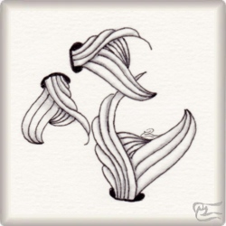 Muster Flexi von Valentina Thor CZT, ein Muster geeignet für Zentangle® and Zentangle® inspired art, präsentiert in der Musterquelle