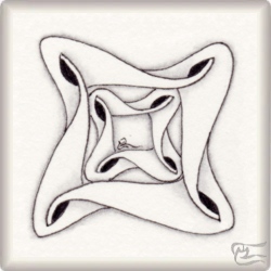 Muster Florcha von Gloria Sierra CZT, ein Muster geeignet für Zentangle® and Zentangle® inspired art, präsentiert in der Musterquelle