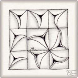 Muster Flusi von Team Musterquelle, ein Muster geeignet für Zentangle® and Zentangle® inspired art, präsentiert in der Musterquelle