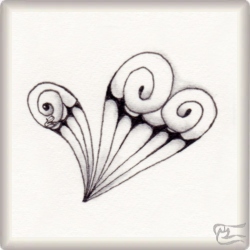 Muster Fossile von Estelle Juge CZT, ein Muster geeignet für Zentangle® and Zentangle® inspired art, präsentiert in der Musterquelle