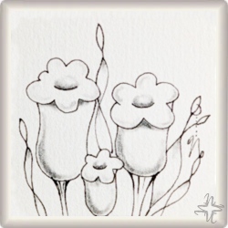 Muster Foxglove von Brenda Campbell CZT, ein Muster geeignet für Zentangle® and Zentangle® inspired art, präsentiert in der Musterquelle