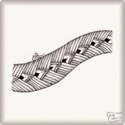 Muster Fragsel von Carla Jooren CZT, ein Muster geeignet für Zentangle® and Zentangle® inspired art, präsentiert in der Musterquelle
