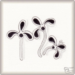 Muster Frostz von Laura Varas CZT, ein Muster geeignet für Zentangle® and Zentangle® inspired art, präsentiert in der Musterquelle